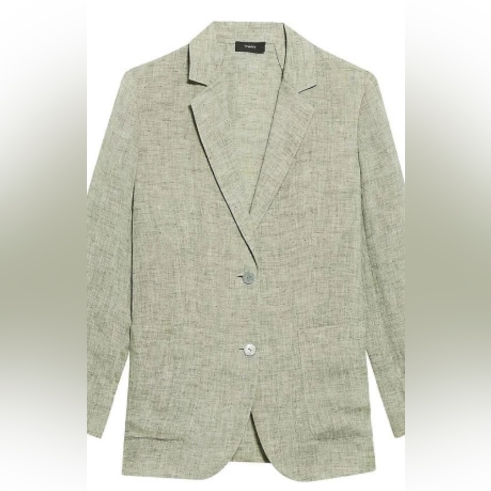 Theory Gray Sport Coat Tailored Blazer